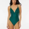Vince Camuto Ribbed One Piece Swimsuit - Rib Texture