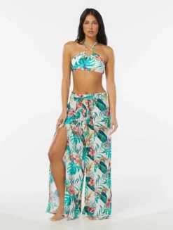 Vince Camuto Wrap Tie Cover Up Pants - Balines Floral -Sexy Swimwear Store V31914 970 alt02 scaled