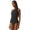 Carmen Marc Valvo One Shoulder Cut Out Tankini Top - Twisted Tides