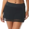Beach House Excel Mesh Swim Skort - Beach Solids
