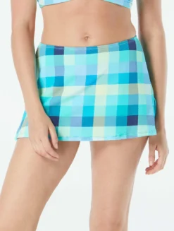 Beach House Swim Charlotte Pull On Swim Skirt - Picnic Plaid