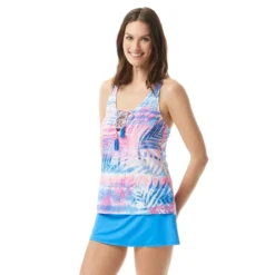 Beach House Swim Courtney Lace Up Tankini Top - Frond Of You -Sexy Swimwear Store h82864 504 alt02 5
