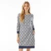 Beach House Style Stella Boat Neck Tunic Dress - Island Grid
