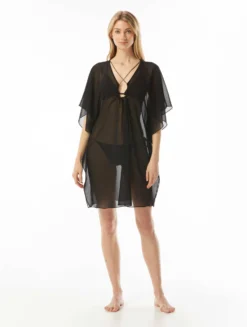 MICHAEL Michael Kors Chain Caftan Cover Up - Signature Solids