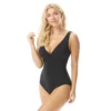 Coco Contours Solitaire V-Neck Bra Sized Underwire One Piece Swimsuit - Keepsake
