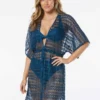 Coco Contours Breeze V-Neck Caftan Cover Up - Crochet